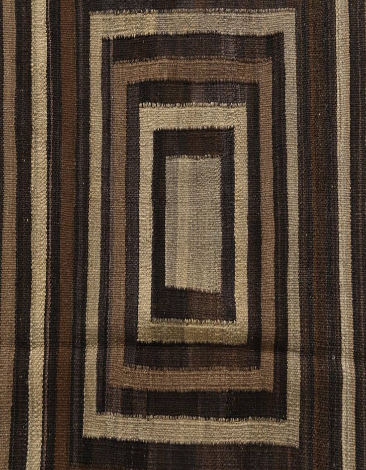 Detail image of  5' x 6' 3  Hand Woven Kilim Modern Wool Rug