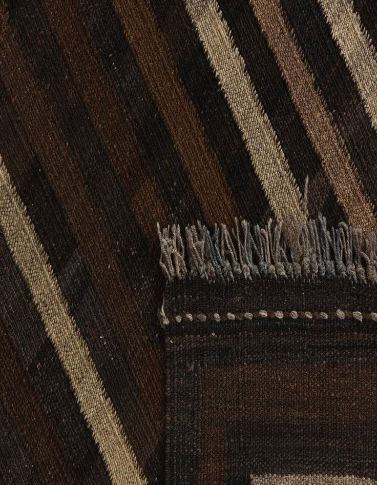 Detail image of  5' x 6' 3  Hand Woven Kilim Modern Wool Rug