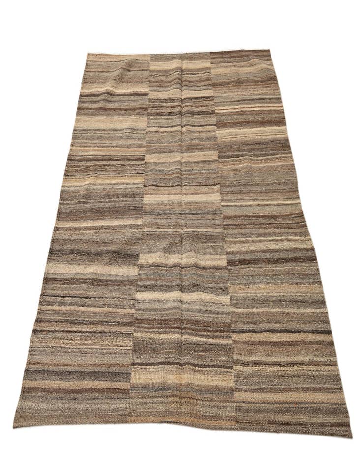 Detail image of  4' 3 x 5' 10  Hand Woven Kilim Modern Wool Rug
