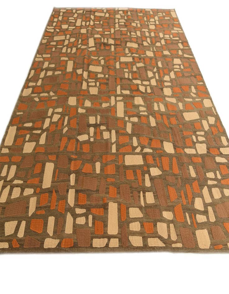 Detail image of  8' 3 x 10' 1  Hand Woven Kilim Modern Rug