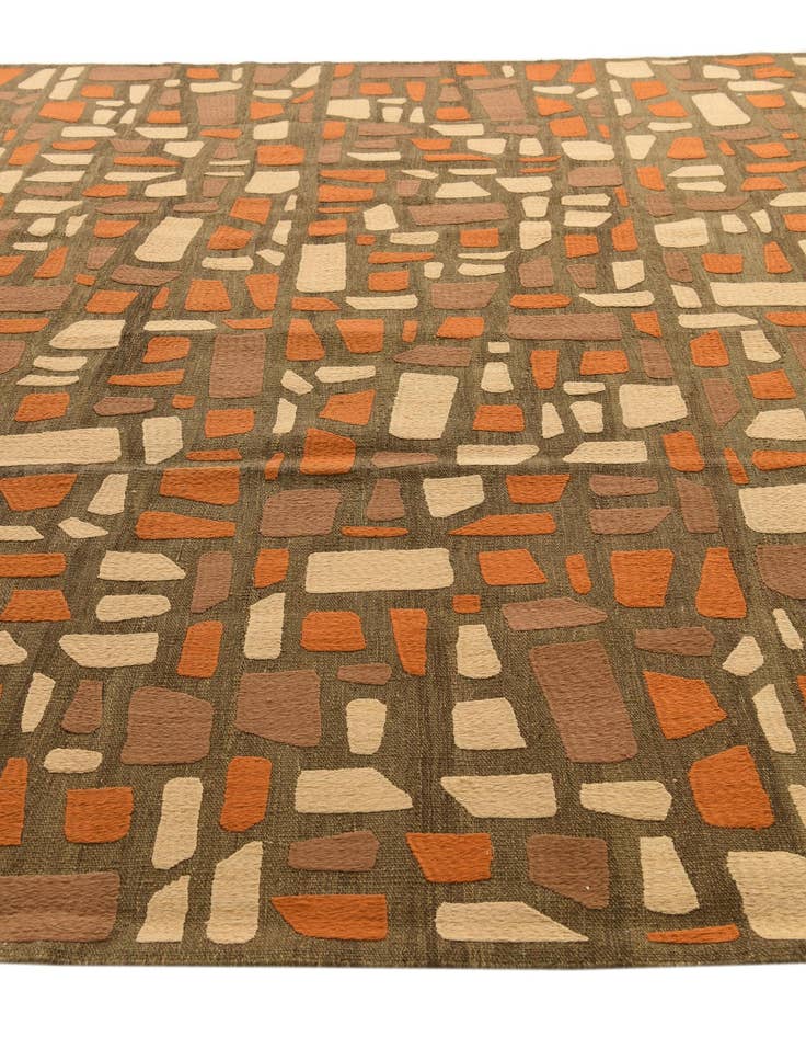 Detail image of  8' 3 x 10' 1  Hand Woven Kilim Modern Rug