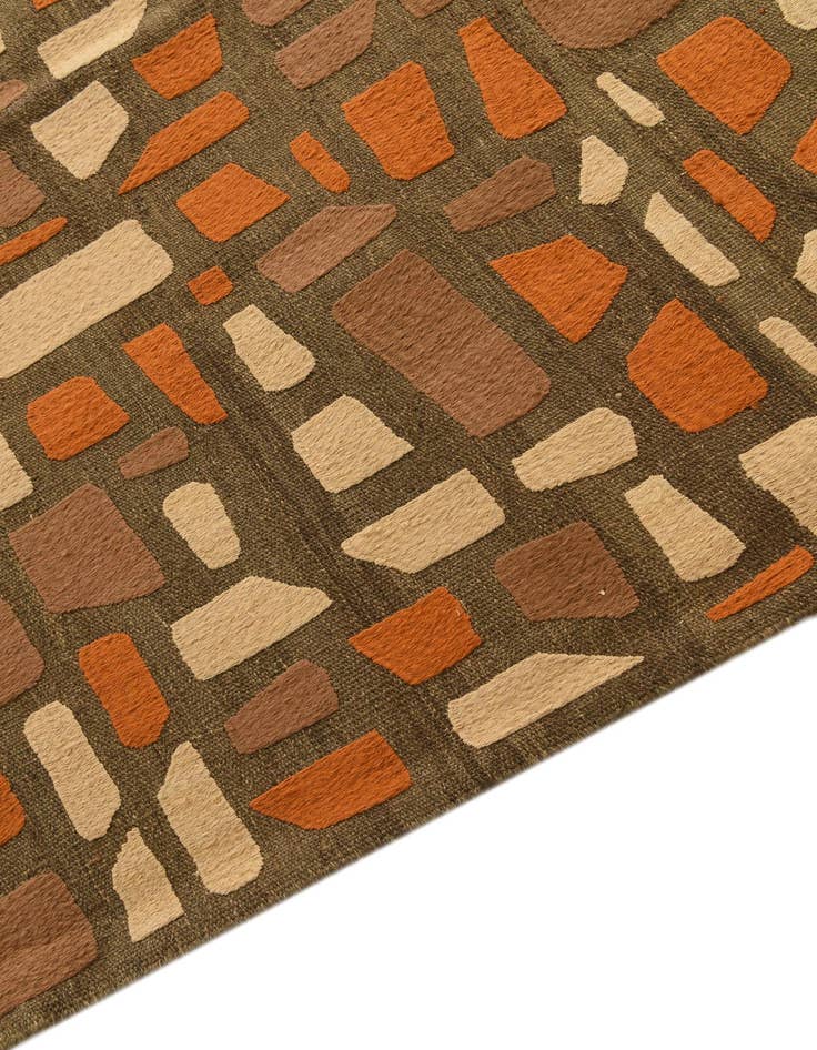 Detail image of  8' 3 x 10' 1  Hand Woven Kilim Modern Rug