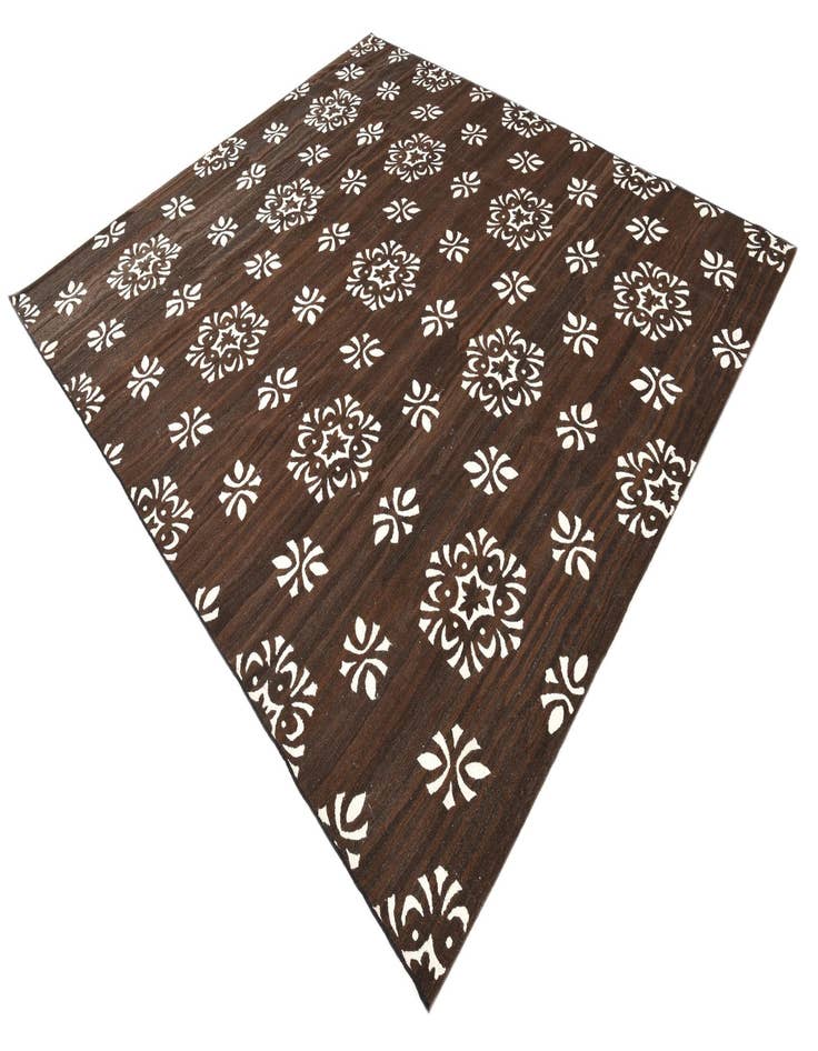 Detail image of  8' 7 x 9' 9  Hand Woven Kilim Modern Rug