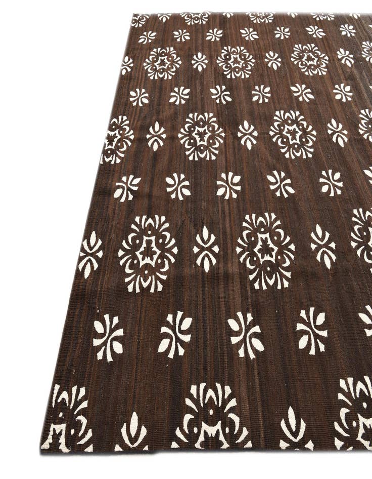 Detail image of  8' 7 x 9' 9  Hand Woven Kilim Modern Rug