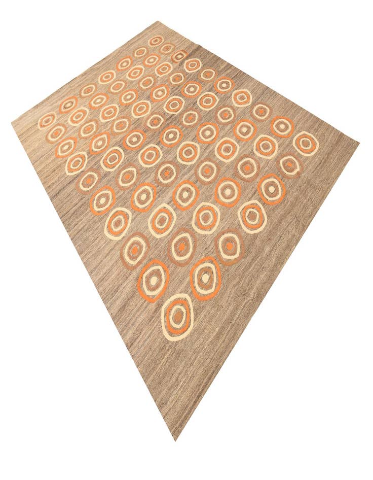 Detail image of  6' 11 x 9' 8  Hand Woven Kilim Modern Rug