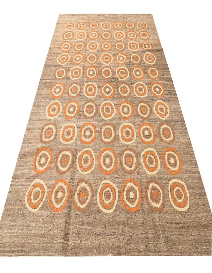 Detail image of  6' 11 x 9' 8  Hand Woven Kilim Modern Rug