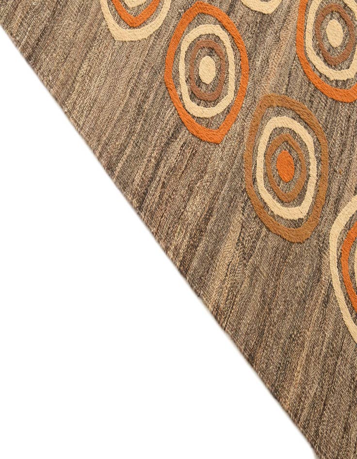 Detail image of  6' 11 x 9' 8  Hand Woven Kilim Modern Rug