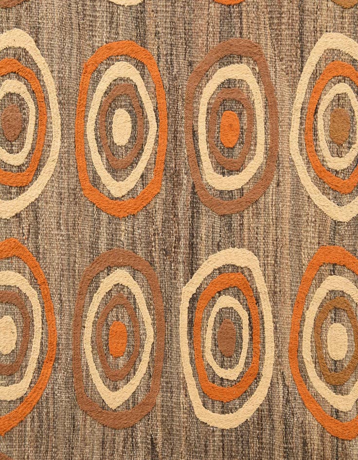 Detail image of  6' 11 x 9' 8  Hand Woven Kilim Modern Rug
