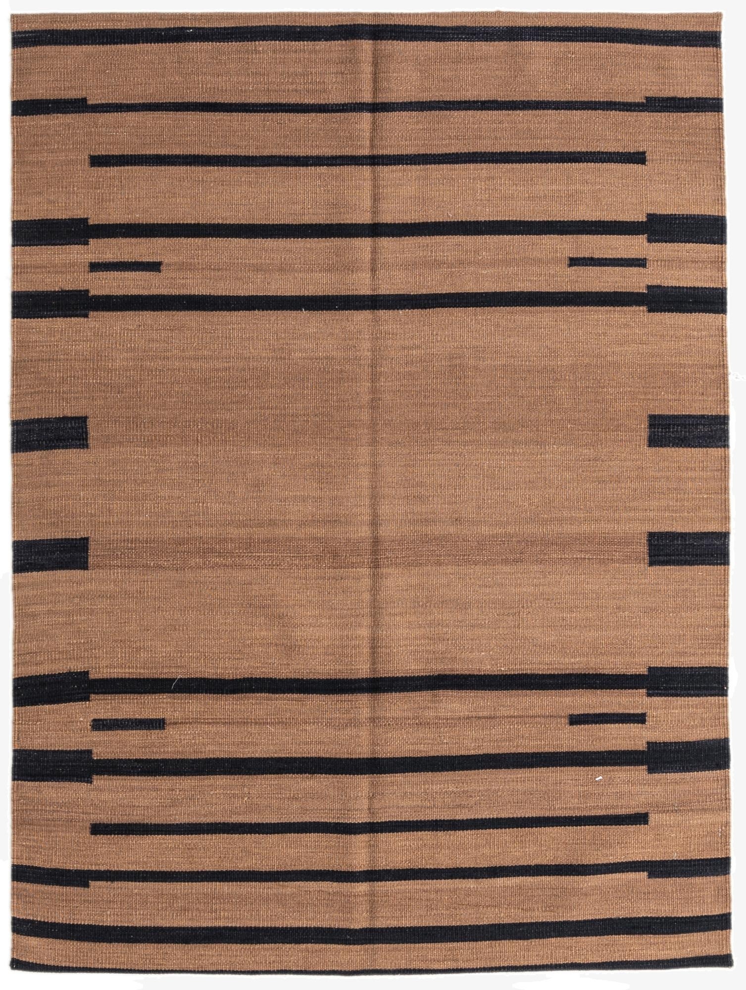  4' 2 x 5' 6  Hand Woven Kilim Modern Wool Rug
