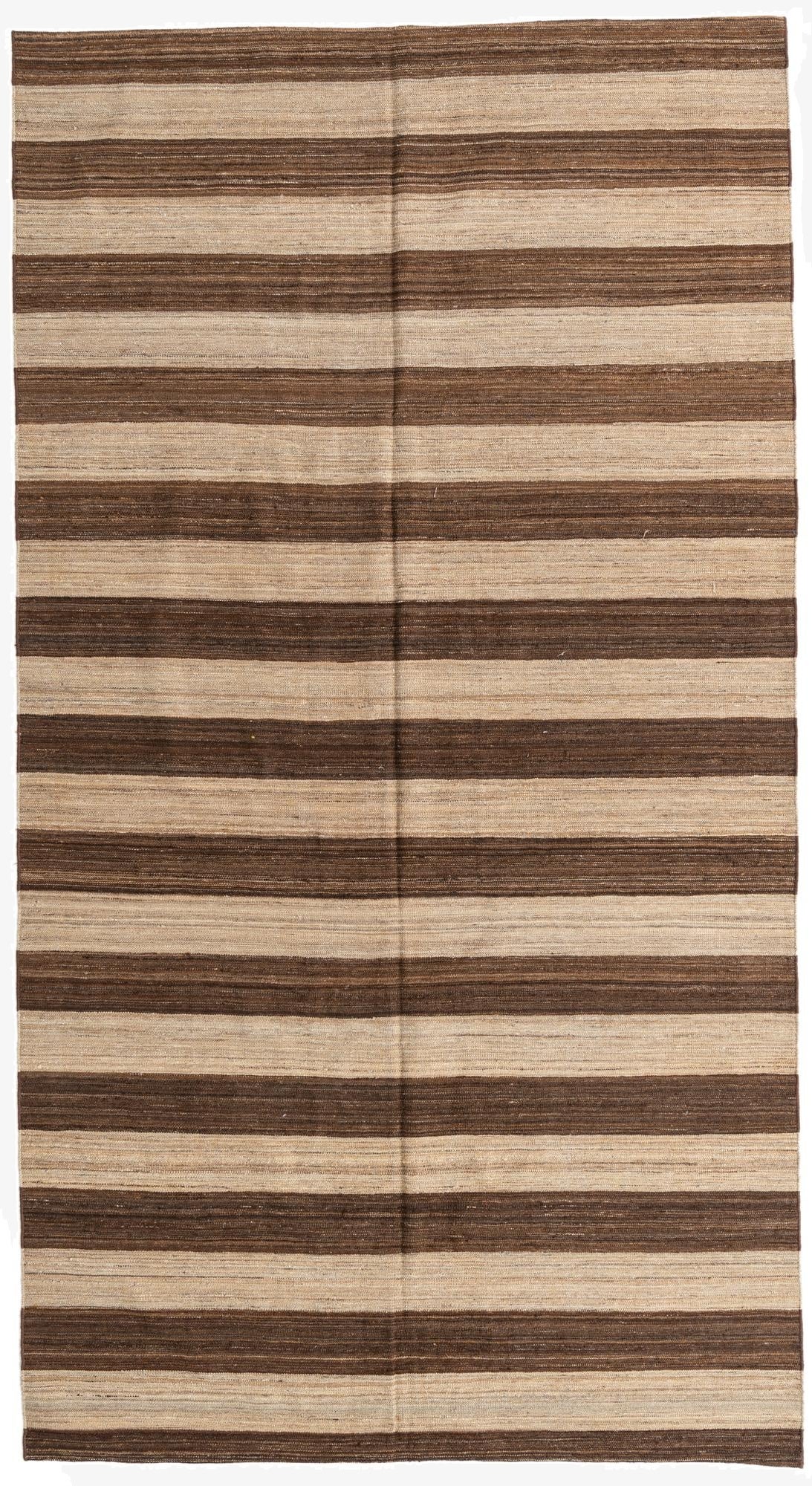 6' 5 x 11' 9  Hand Woven Kilim Modern Wool Rug