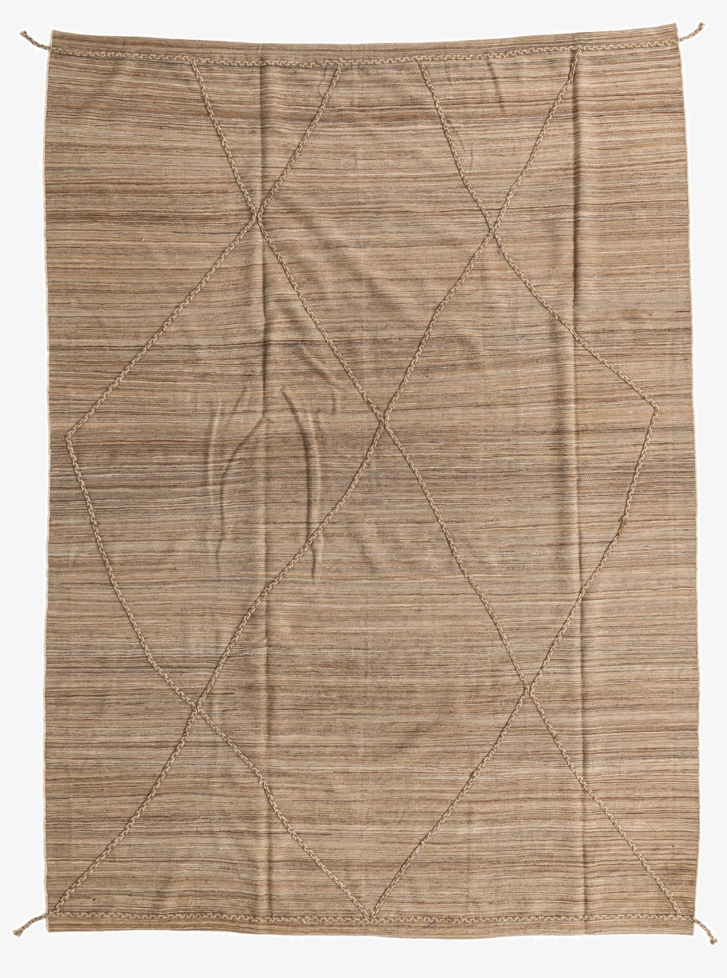  7' 10 x 10' 7  Hand Woven Kilim Modern Wool Rug