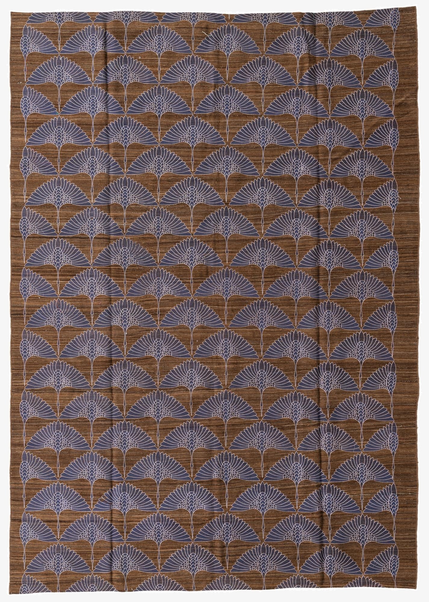  7' 2 x 10' 3  Hand Woven Kilim Modern Wool Rug
