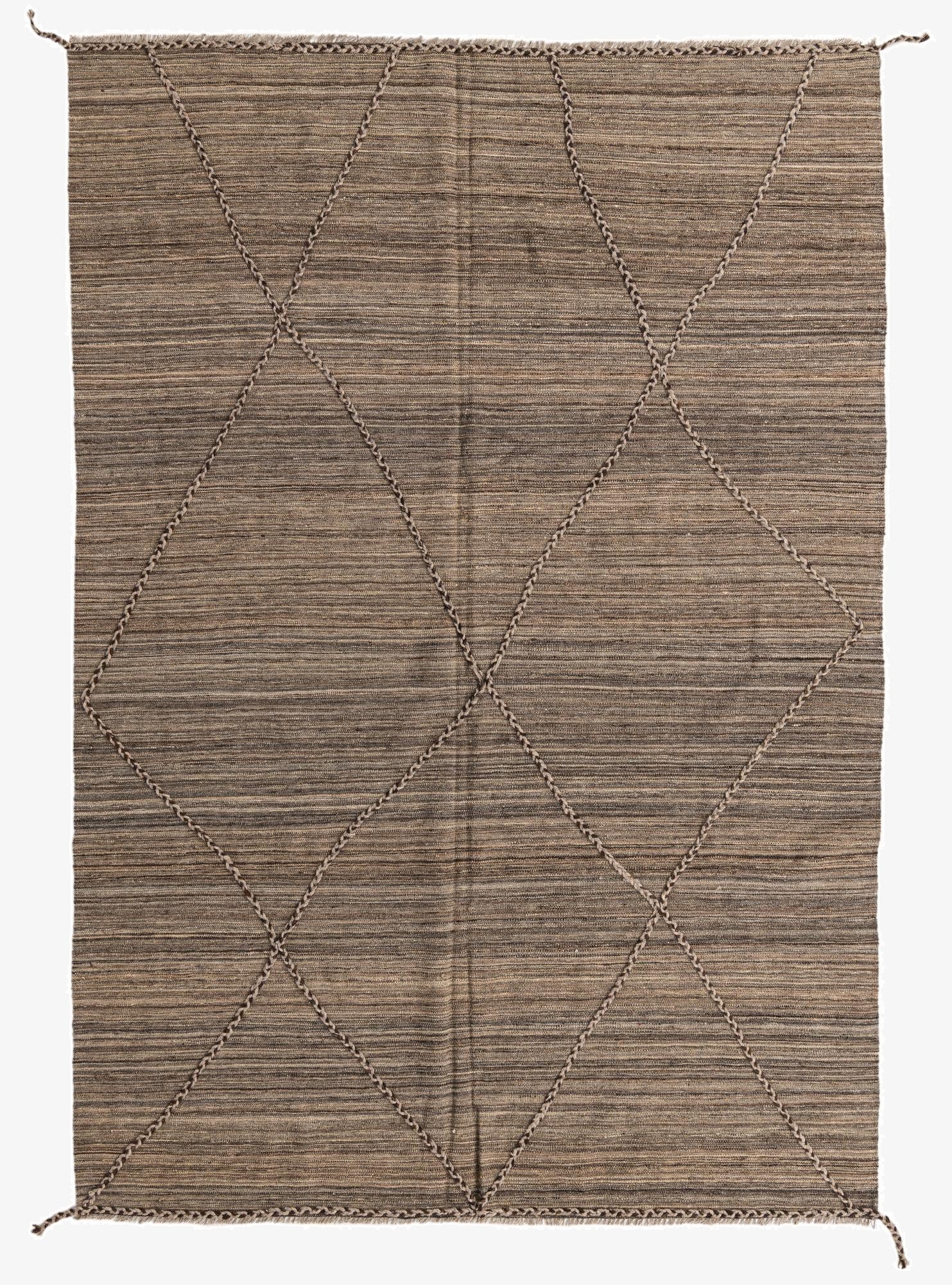  7' x 10'  Hand Woven Kilim Modern Wool Rug