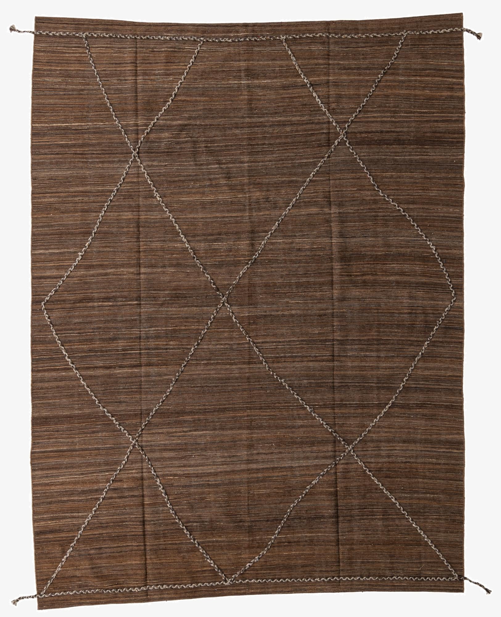  8' 3 x 11'  Hand Woven Kilim Modern Wool Rug