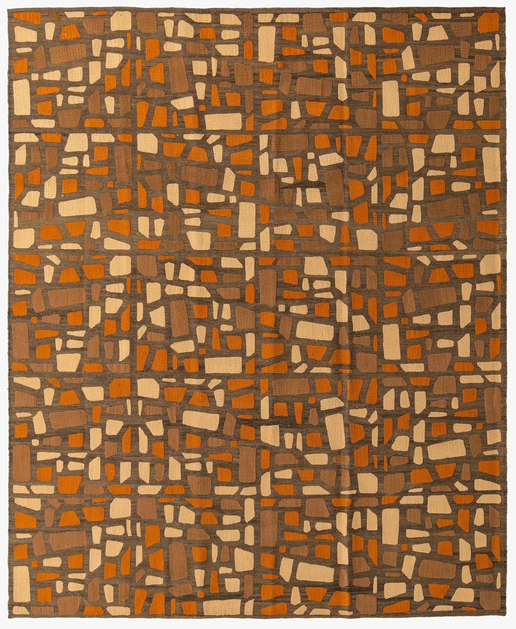  8' 3 x 10' 1  Hand Woven Kilim Modern Rug