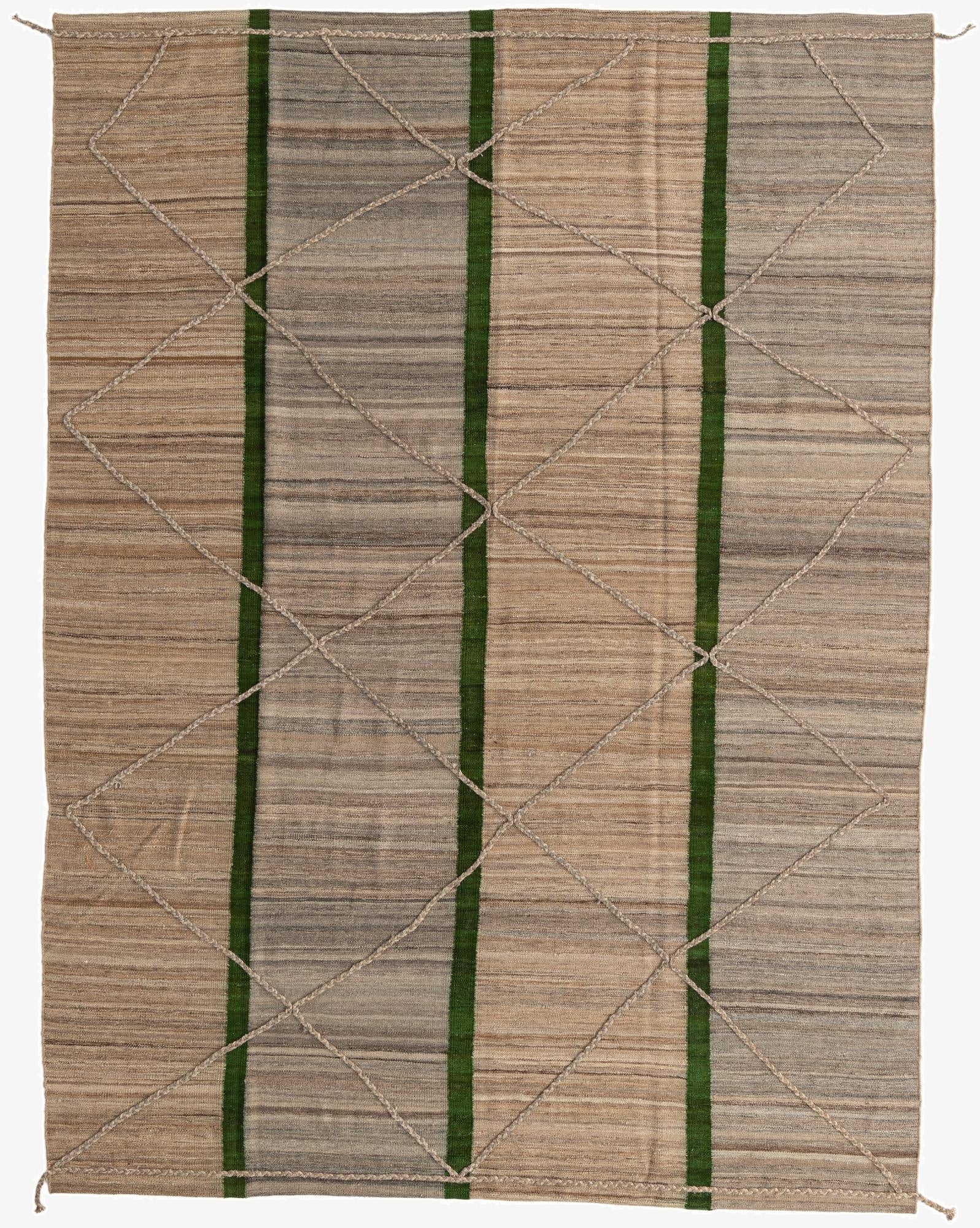  8' 3 x 11'  Hand Woven Kilim Modern Wool Rug