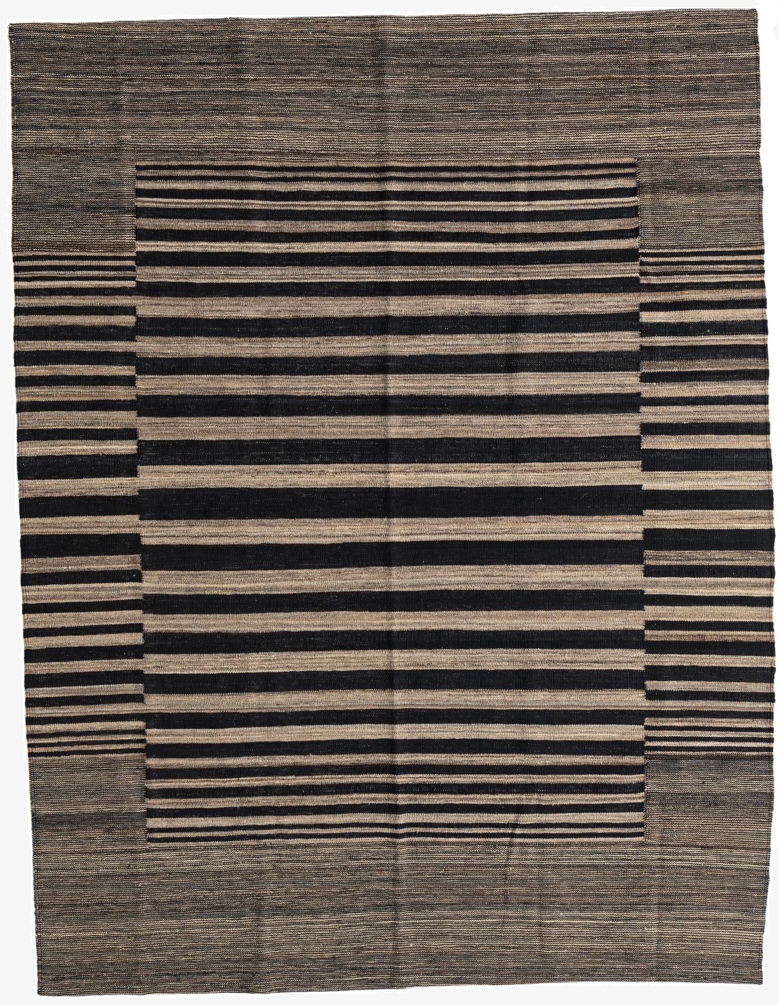  6' x 7' 7  Hand Woven Kilim Modern Wool Rug