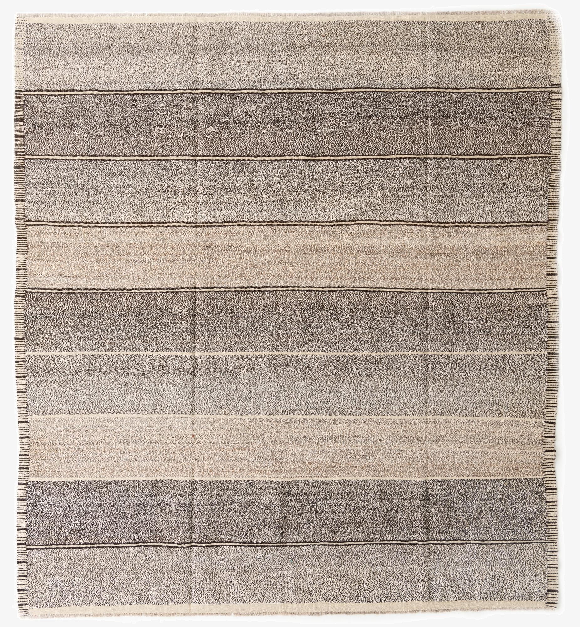  8' 9 x 9' 7  Hand Woven Kilim Modern Wool Rug