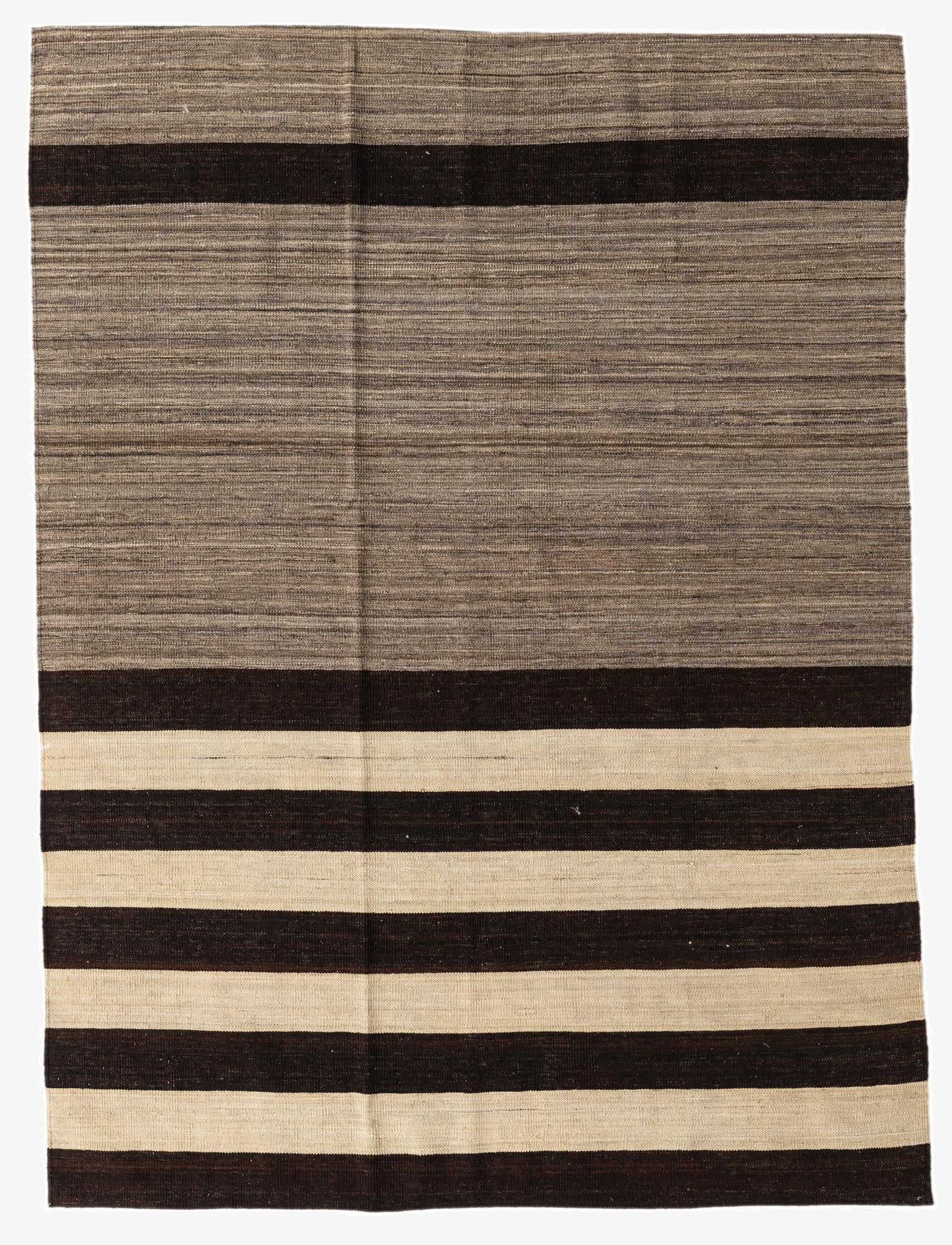  5' 9 x 7' 9  Hand Woven Kilim Modern Wool Rug