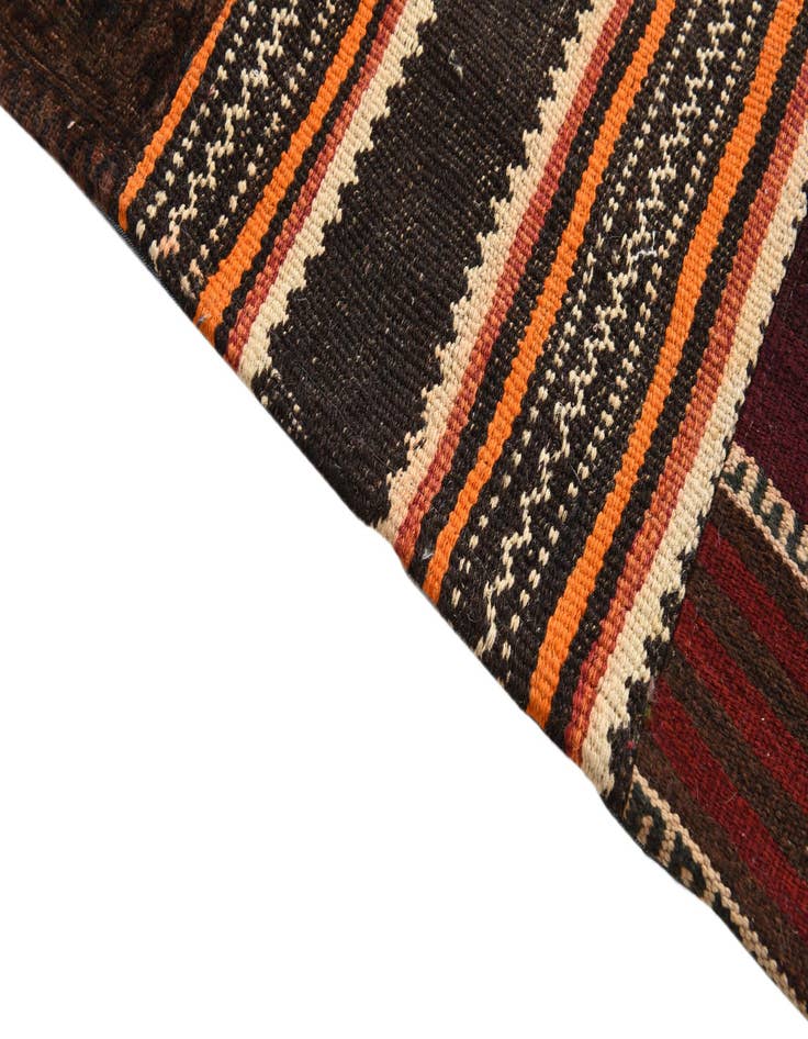 Detail image of  8' 9 x 12' 1  Hand Woven Kilim Patchwork Wool Rug