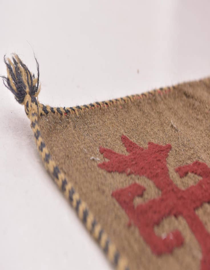 Detail image of  4' 10 x 6' 4  Hand Woven Kilim Suzani Wool Rug