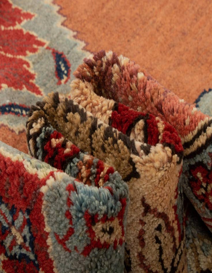 Detail image of  5' 11 x 8' 1  Hand Knotted Kurd Persian Wool Rug