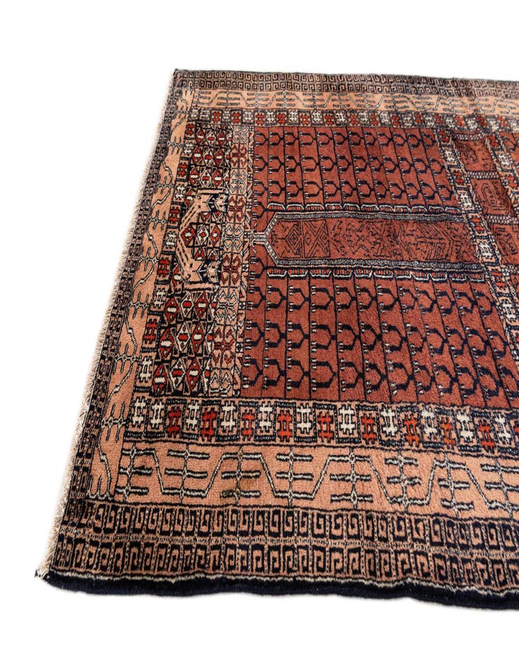 Detail image of  3' 2 x 5' 5  Hand Knotted Lahour Oriental Wool Rug