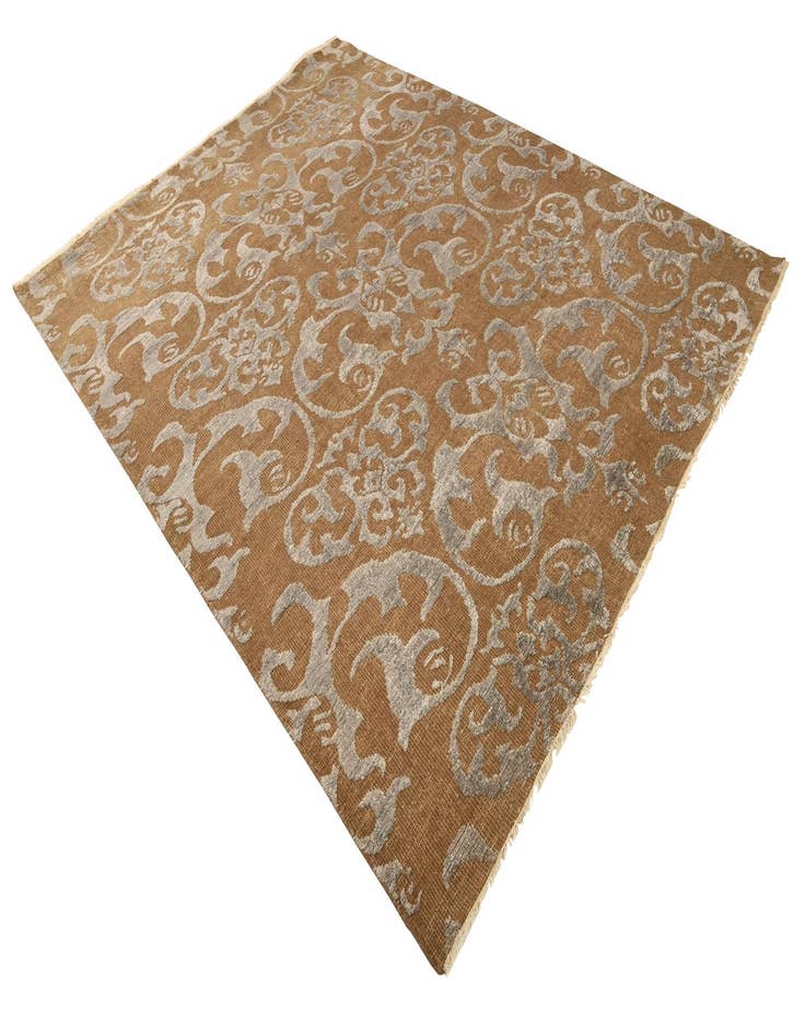 Detail image of  7' 6 x 9' 8  Hand Knotted Luna Wool Rug