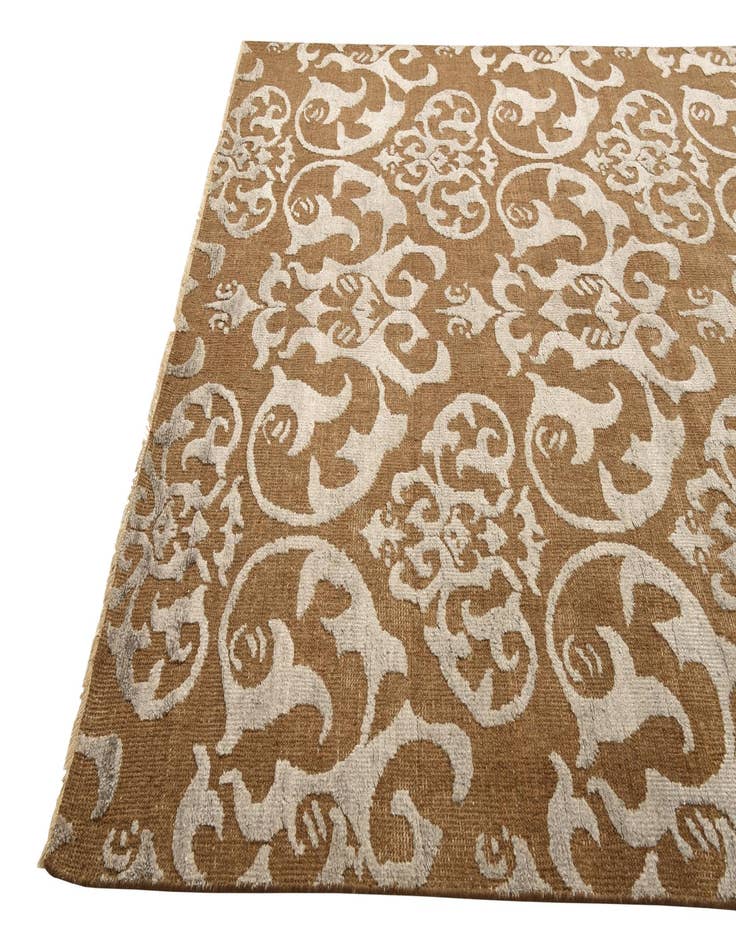 Detail image of  7' 6 x 9' 8  Hand Knotted Luna Wool Rug