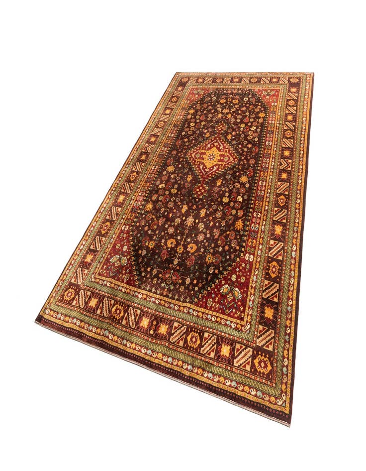 Detail image of  8' 1 x 12' 3  Hand Knotted Luribaft Rug