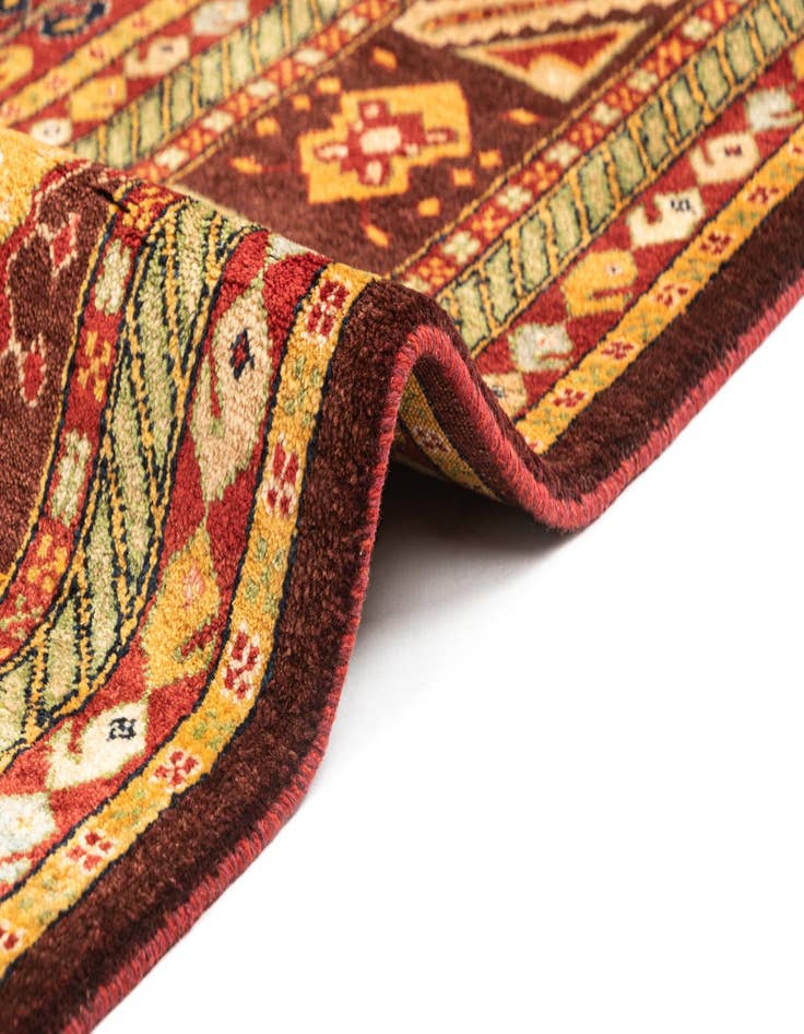 Detail image of  8' 1 x 12' 3  Hand Knotted Luribaft Rug