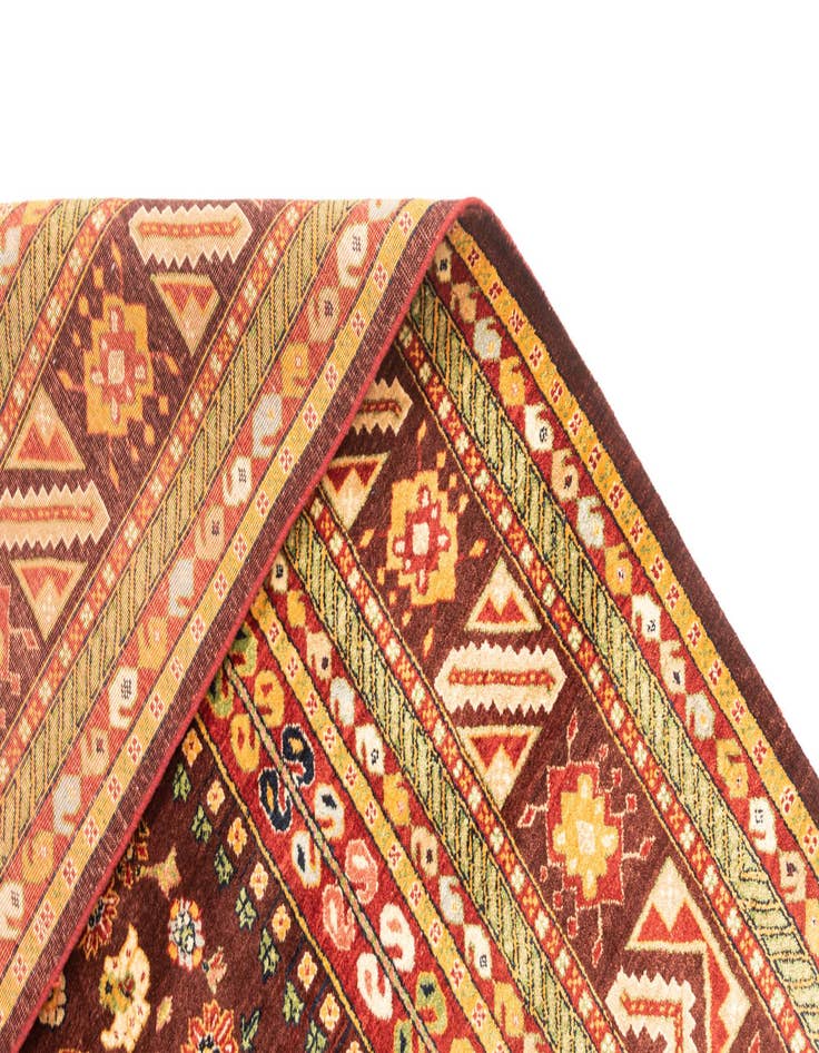 Detail image of  8' 1 x 12' 3  Hand Knotted Luribaft Rug