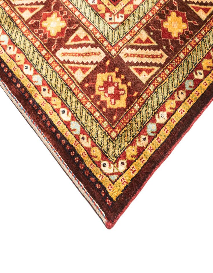 Detail image of  8' 1 x 12' 3  Hand Knotted Luribaft Rug