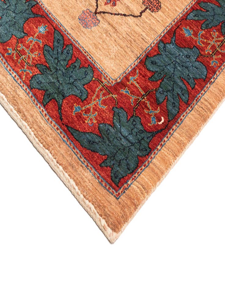 Detail image of  8' 3 x 10' 9  Hand Knotted Luribaft Rug