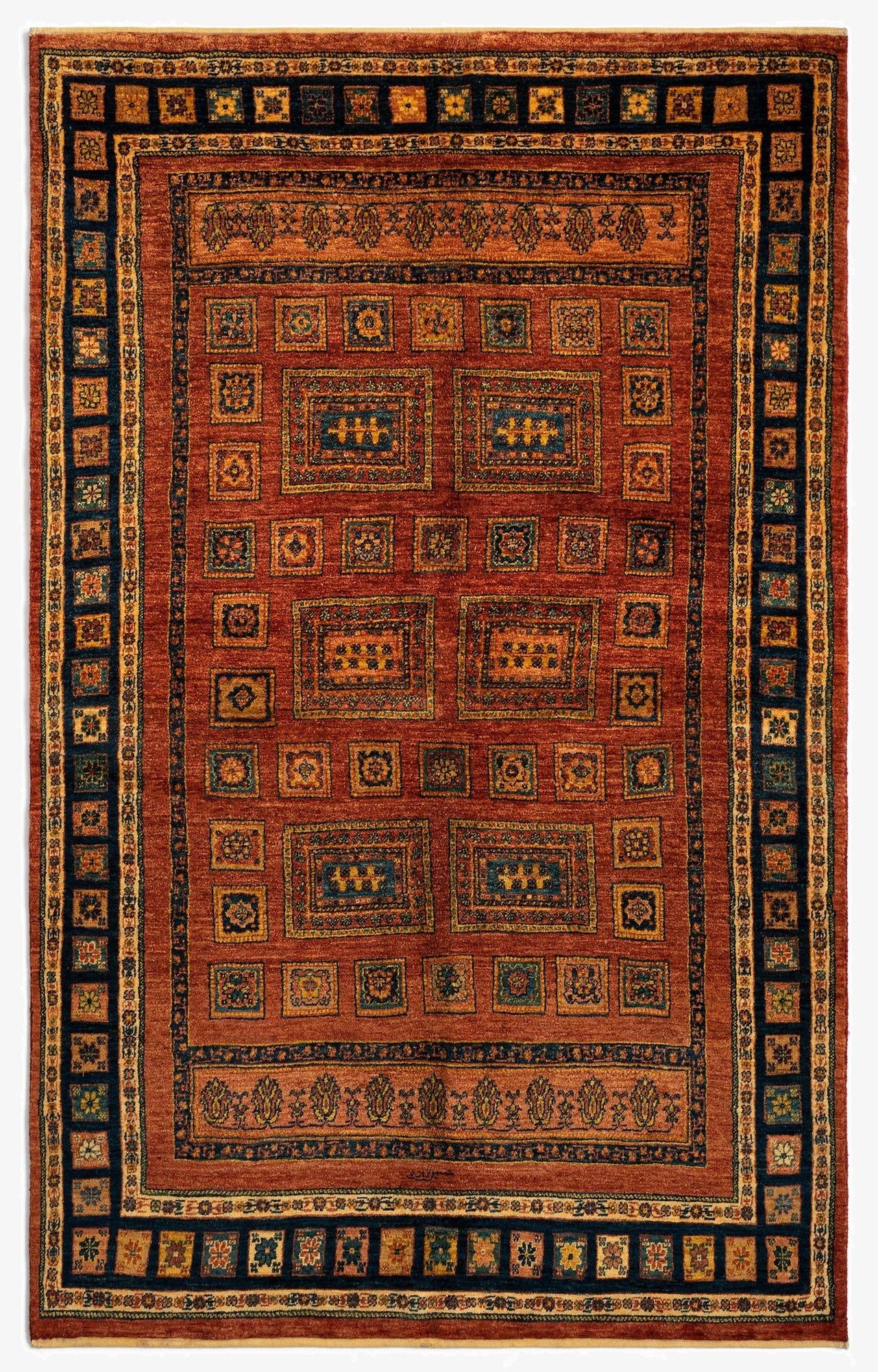  4' 9 x 7' 8 Luribaft Wool Rug