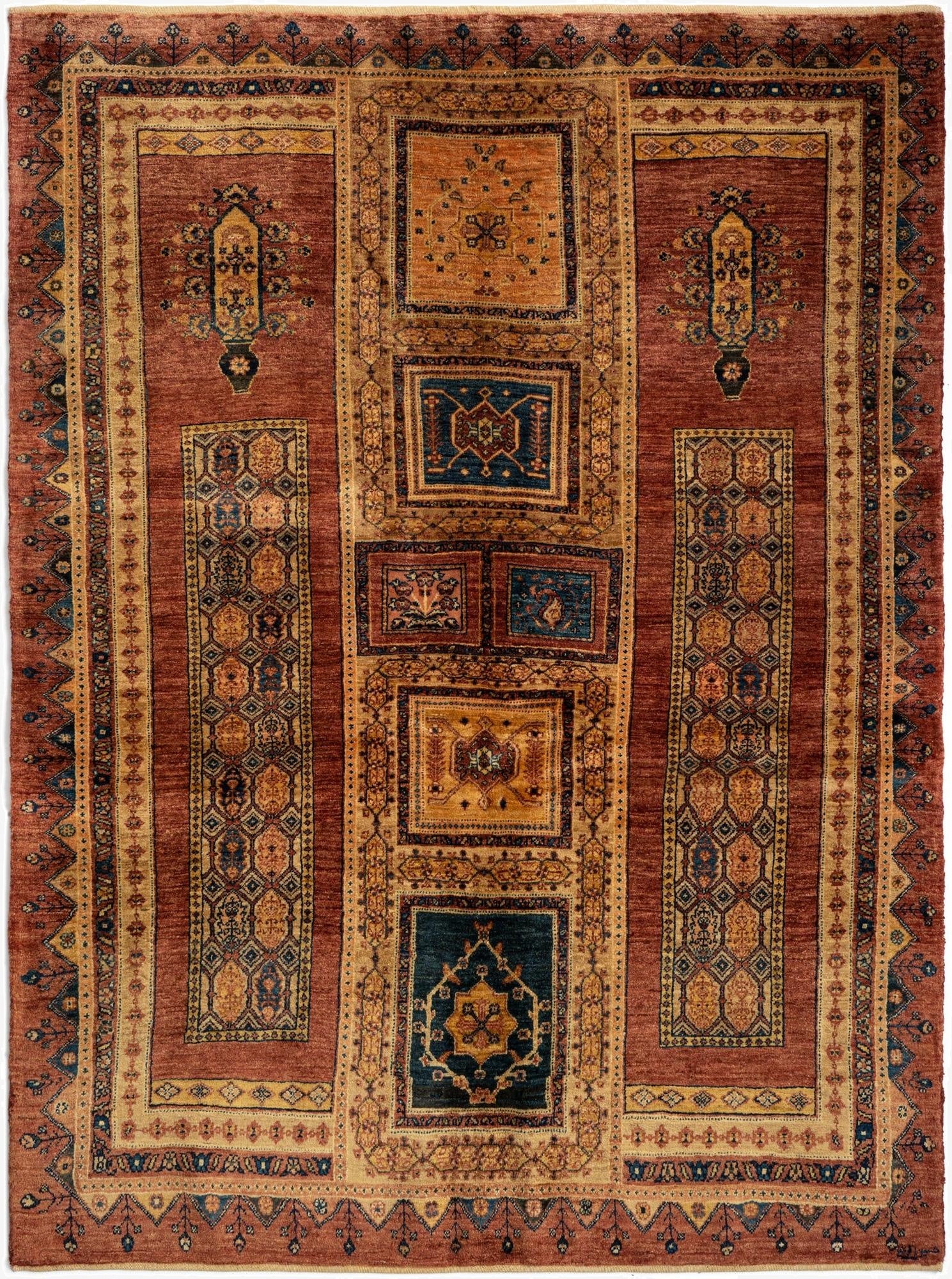  5' 1 x 6' 9 Luribaft Wool Rug