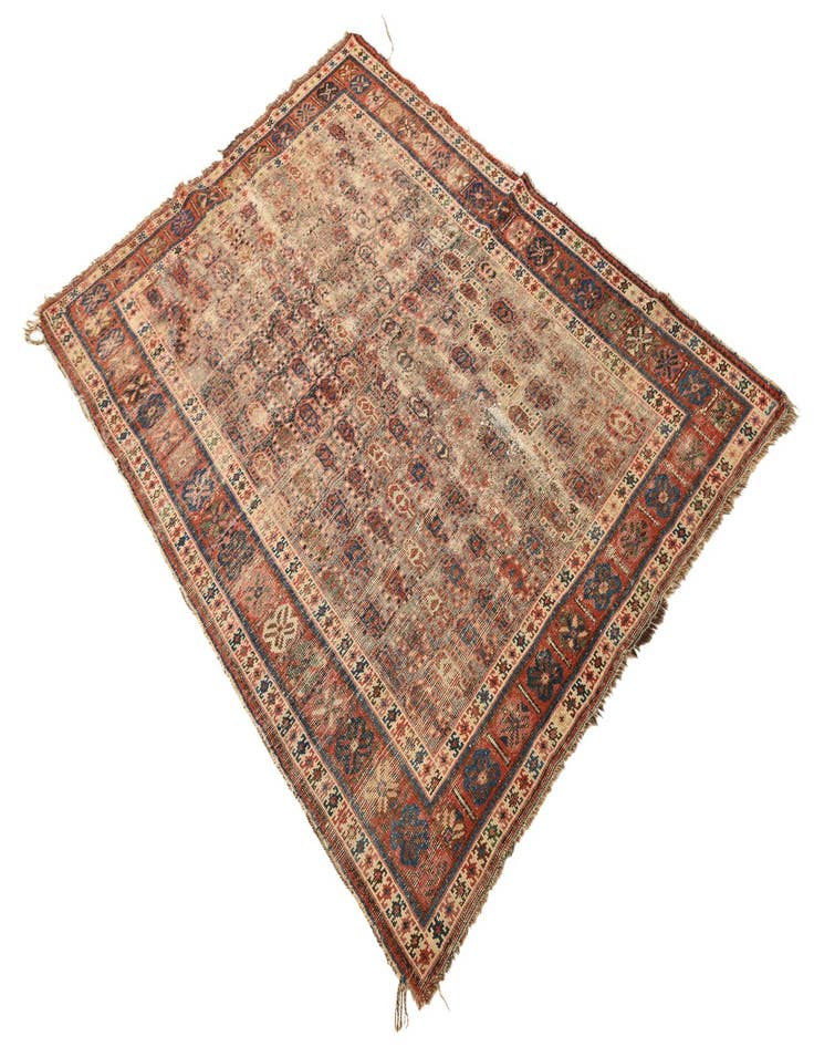 Detail image of  4' 3 x 6' 1  Hand Knotted Malayer Persian Wool Rug