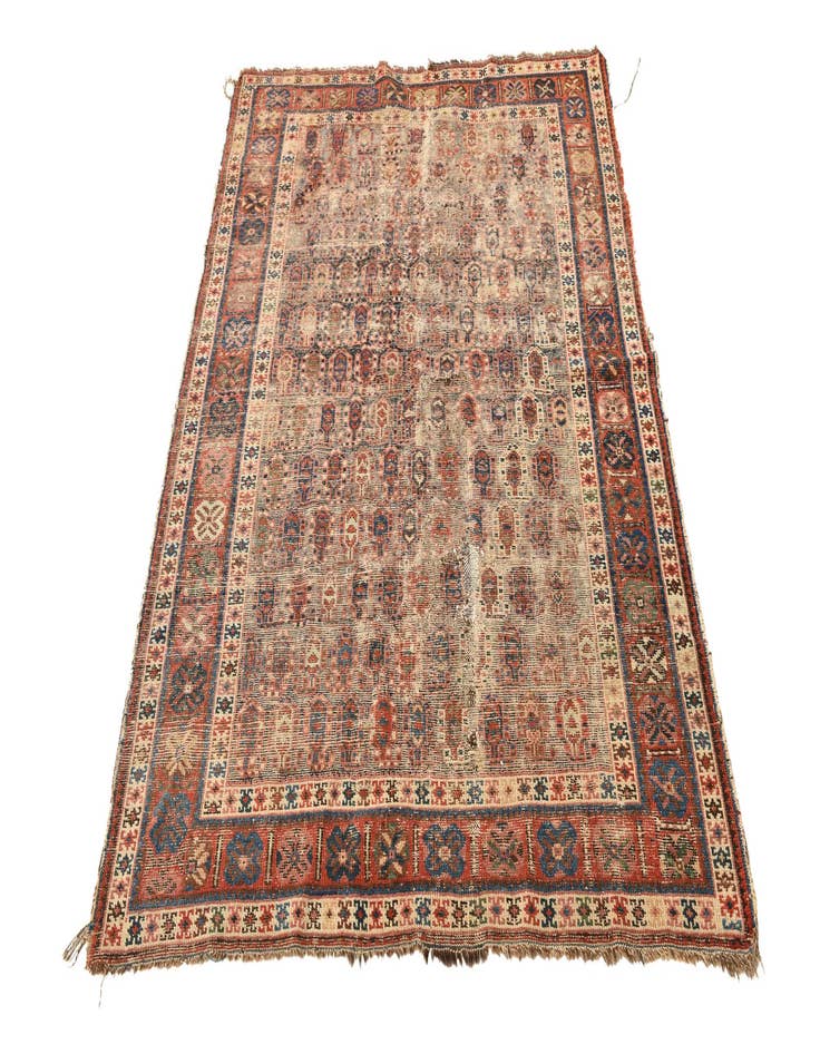 Detail image of  4' 3 x 6' 1  Hand Knotted Malayer Persian Wool Rug