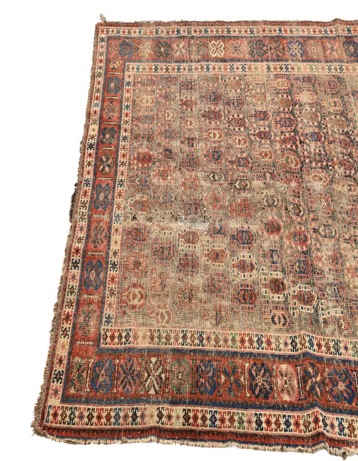 Detail image of  4' 3 x 6' 1  Hand Knotted Malayer Persian Wool Rug