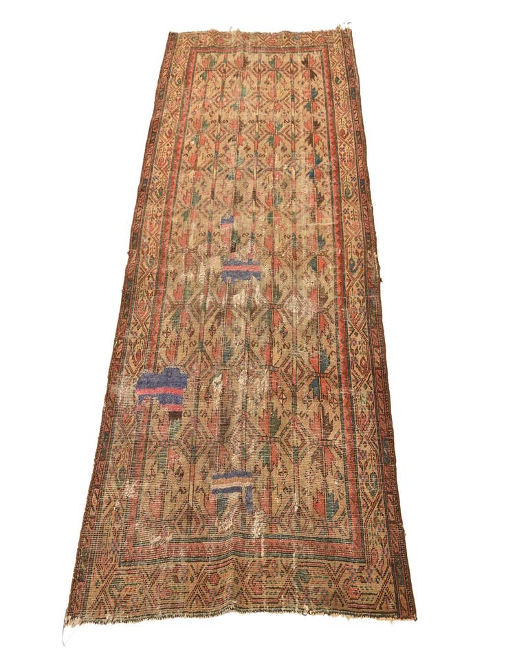 Detail image of  3' 4 x 6'  Hand Knotted Malayer Persian Wool Rug