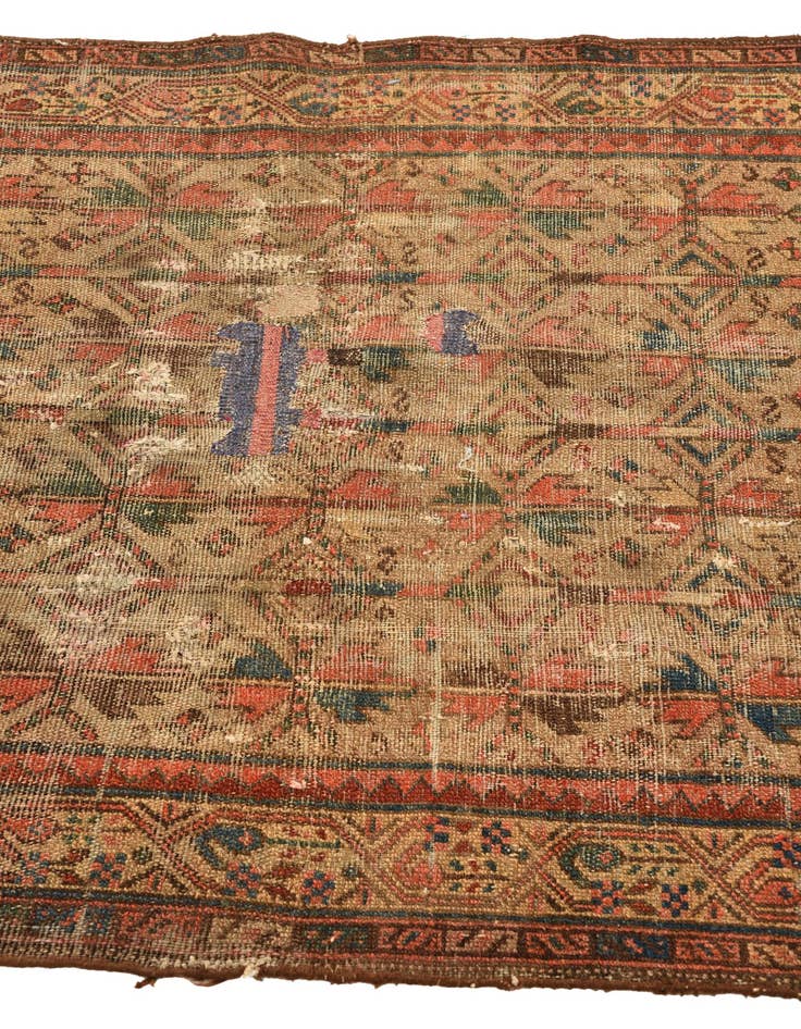 Detail image of  3' 4 x 6'  Hand Knotted Malayer Persian Wool Rug