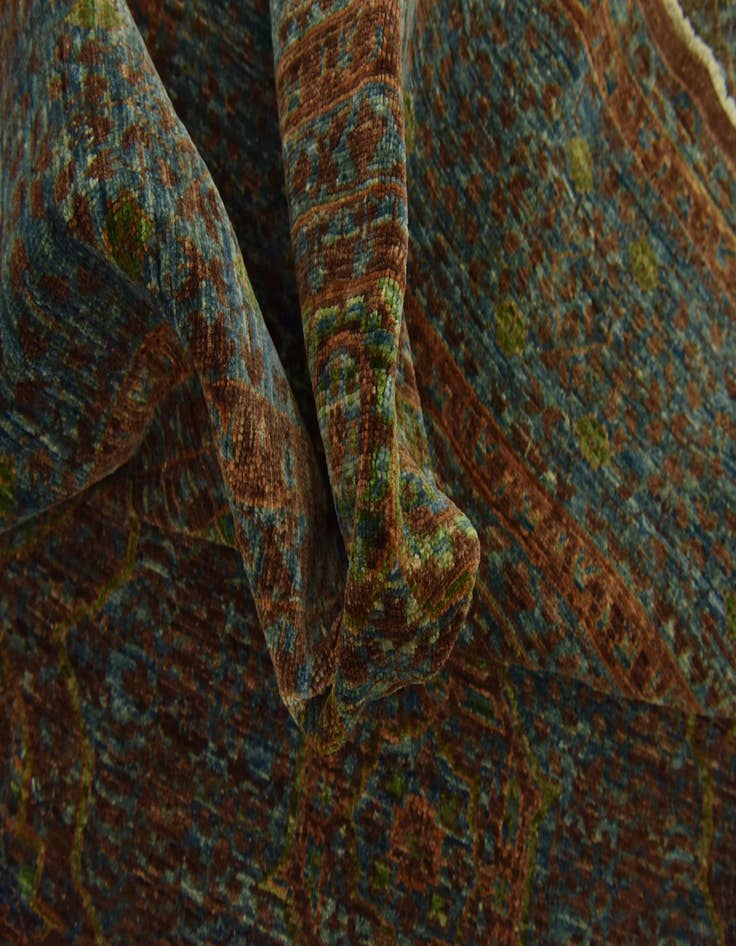 Detail image of  6' 11 x 9' 7  Hand Knotted Mamluk Ziegler Rug