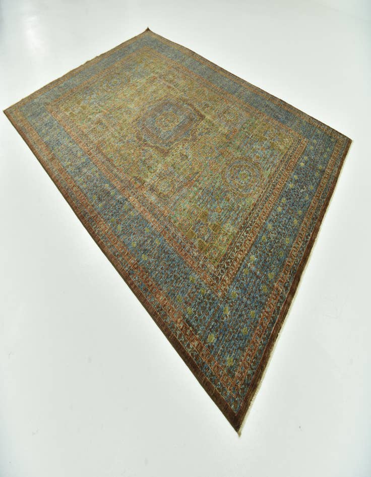 Detail image of  6' 11 x 9' 7  Hand Knotted Mamluk Ziegler Rug