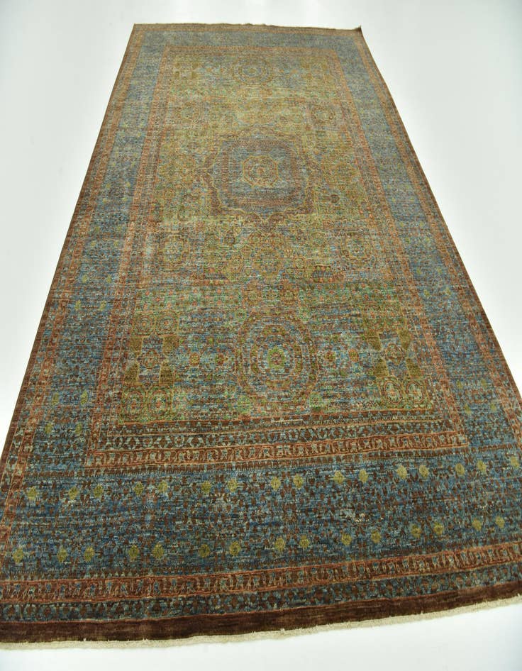 Detail image of  6' 11 x 9' 7  Hand Knotted Mamluk Ziegler Rug