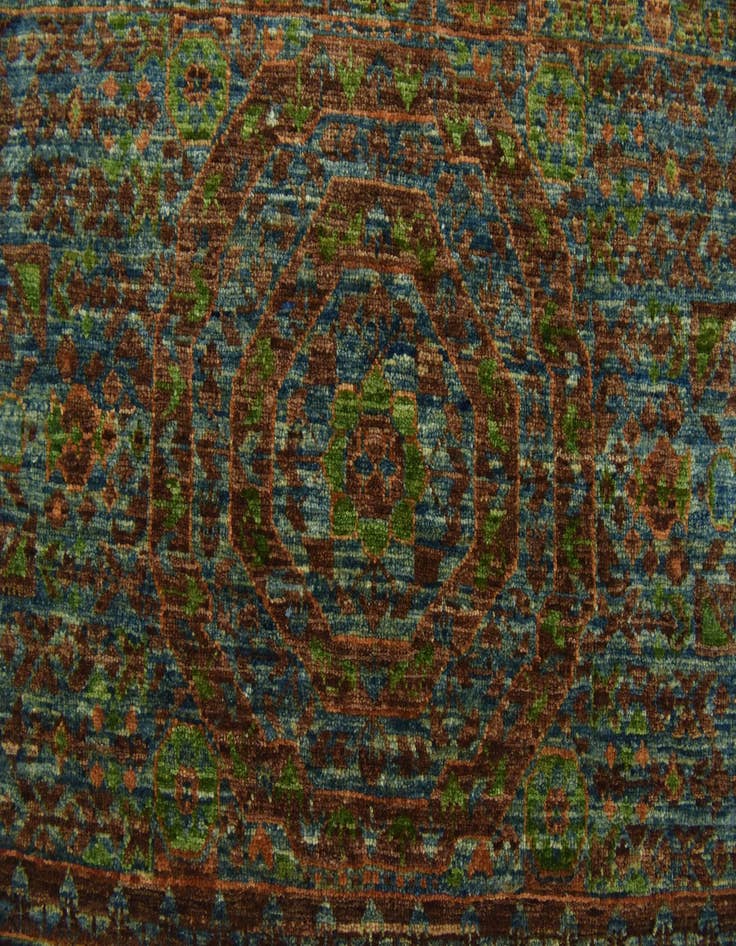 Detail image of  6' 11 x 9' 7  Hand Knotted Mamluk Ziegler Rug