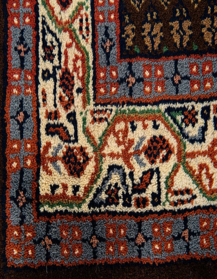 Detail image of  3' x 5' 3  Hand Knotted Mir Wool Rug