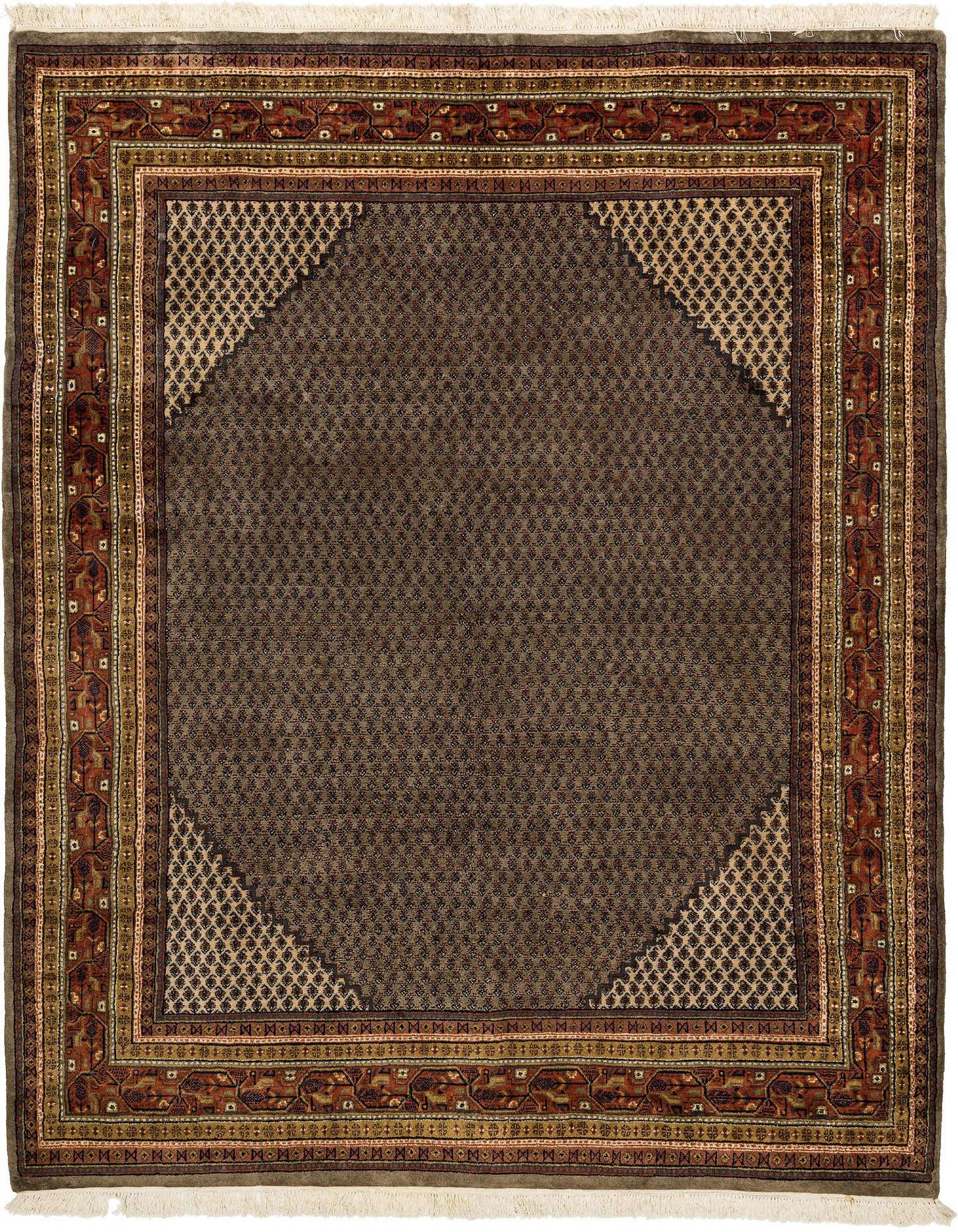 Primary image  5' 9 x 7' 8  Hand Knotted Mir Oriental Wool Rug