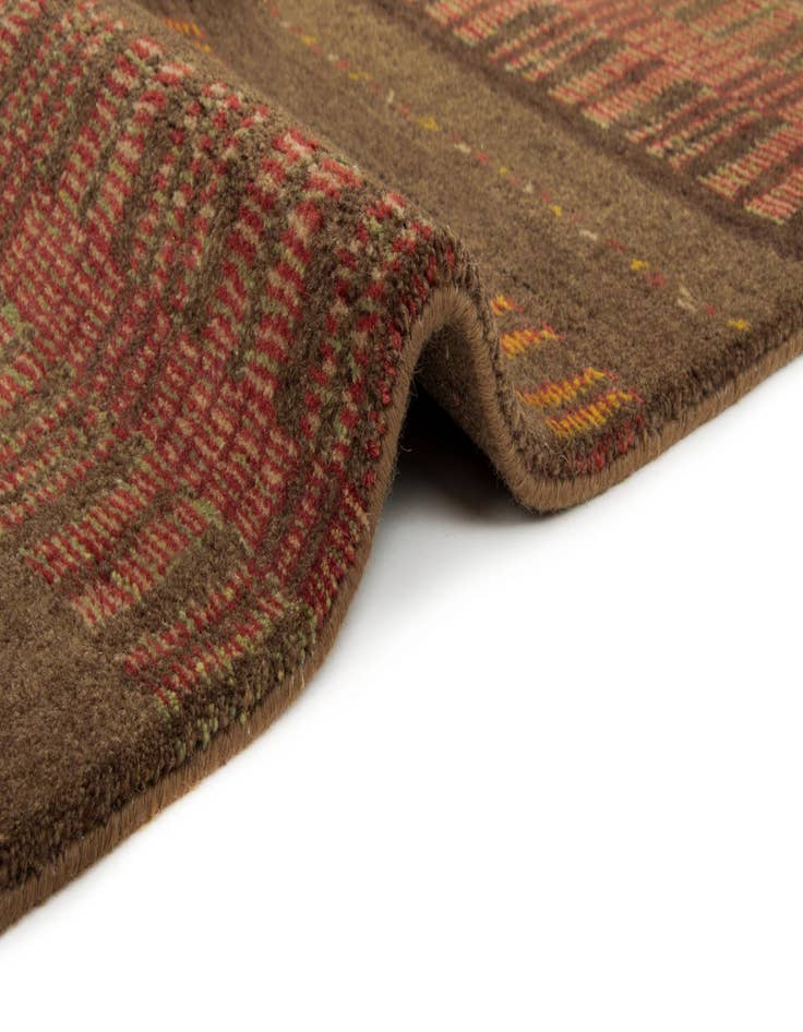 Detail image of  8' 3 x 9' 4  Hand Knotted Modern Manshu Wool Rug