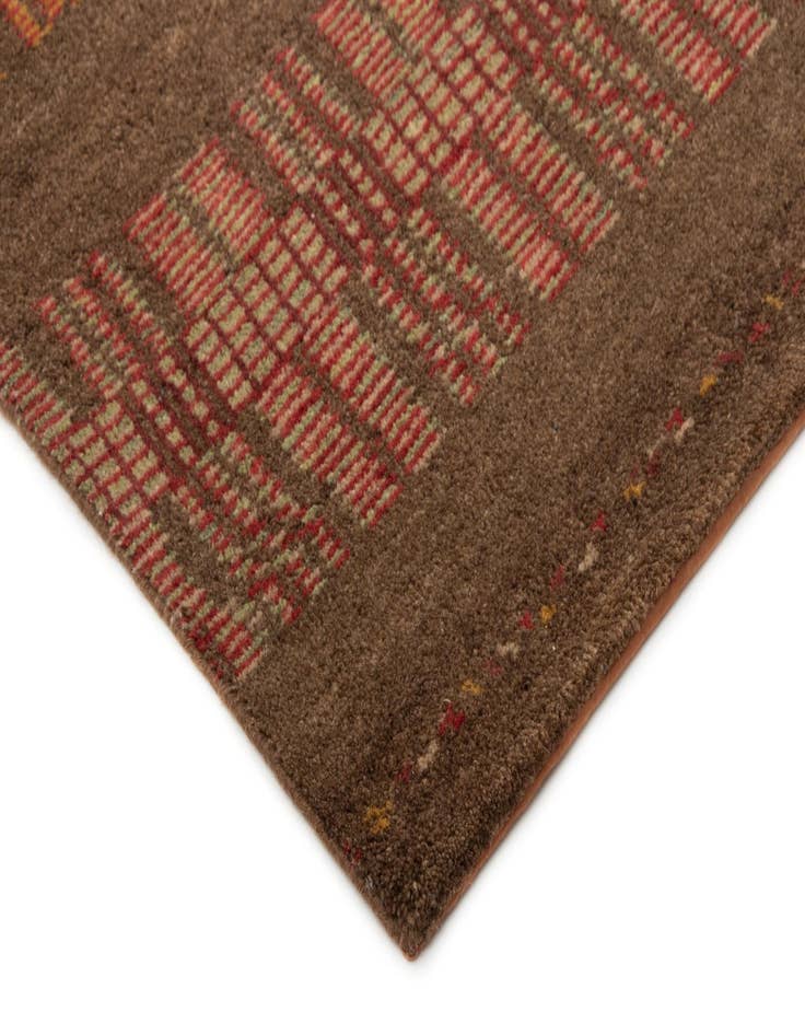 Detail image of  8' 3 x 9' 4  Hand Knotted Modern Manshu Wool Rug