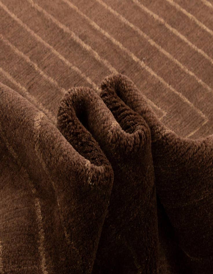 Detail image of  7' 8 x 9' 7 Modern Manshu Wool Rug